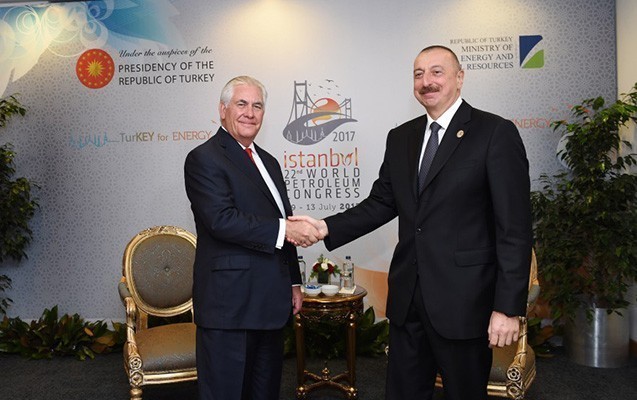 İlham Əliyev ABŞ-ın dövlət katibi ilə görüşdü