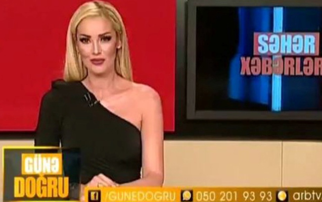 Türkiyəli müğənni Azərbaycan efirində aparıcılıq etdi - Video