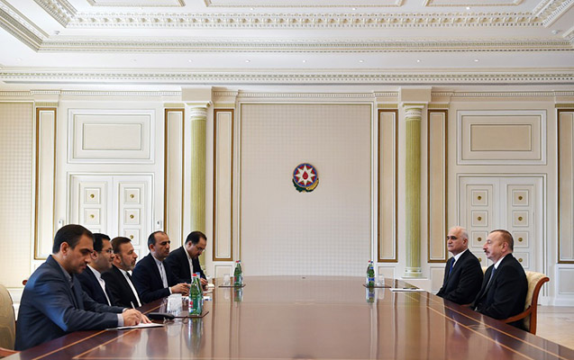 Əliyev İran Prezident Aparatının rəhbərini qəbul edib