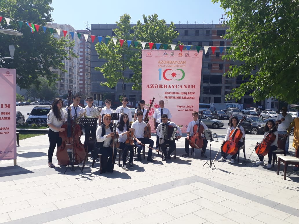 “Azərbaycanım” – Respublika Uşaq Rəsm Festivalı keçirilib – Fotolar