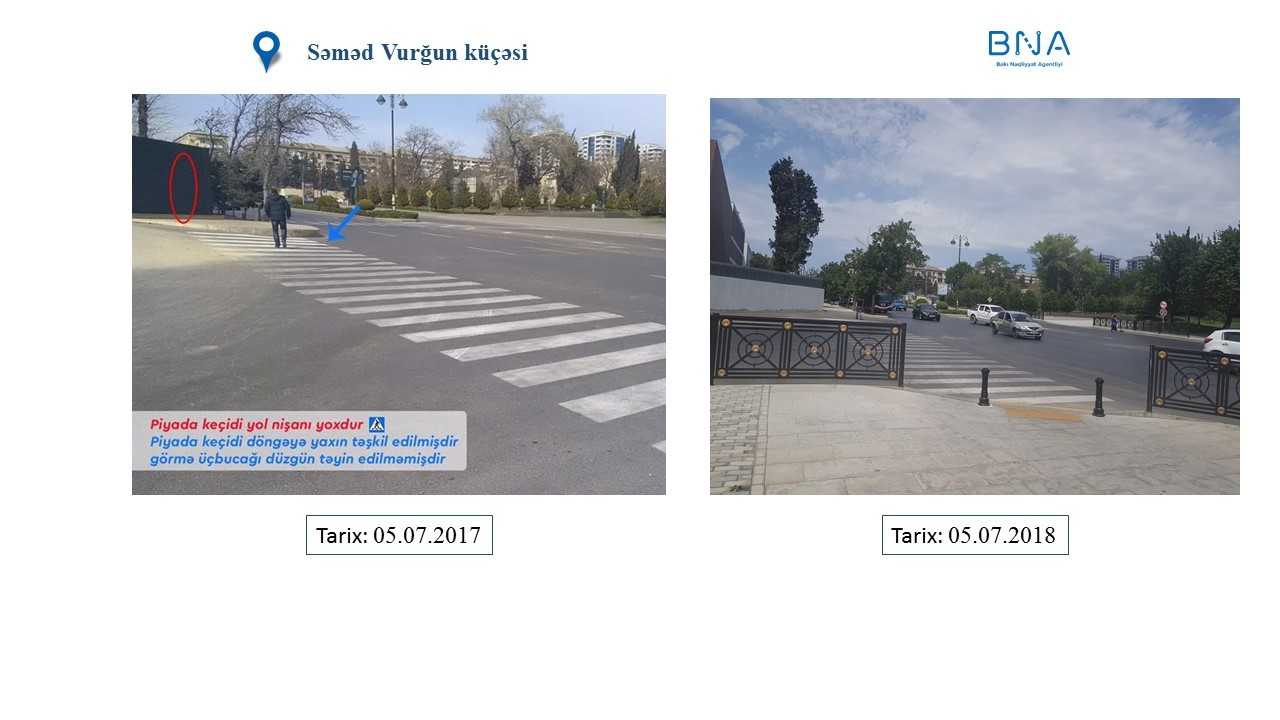 Piyada keçidlərindəki problem...