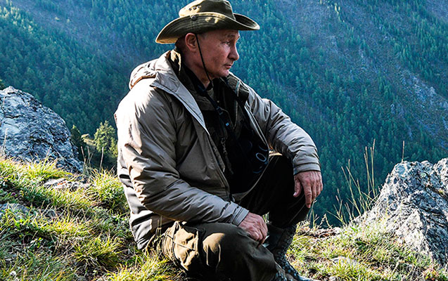 Putin bu dəfə turist kimi - Fotolar