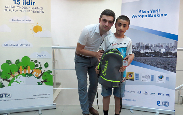 “AccessBank” növbəti dəfə məktəbliləri sevindirdi