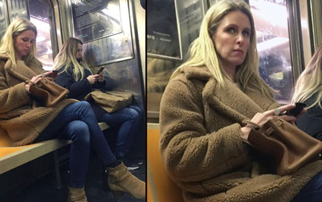 Milyarderin qızı Nyu-York metrosunda