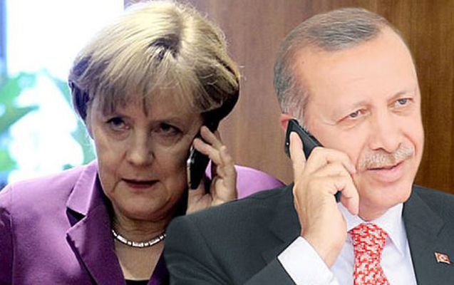 ÆrdoÄanla Merkelin telefon danÄ±ÅÄ±ÄÄ± oldu