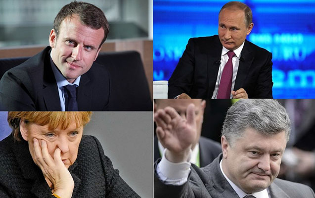 Dünyanın 4 lideri Donbassdan danışdı