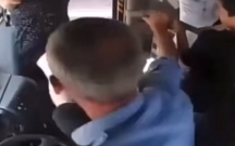 Sərnişini təpikləyən avtobus sürücüsü işdən çıxarıldı