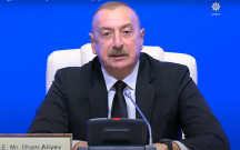 İlham Əliyev Forumun açılışında iştirak edir