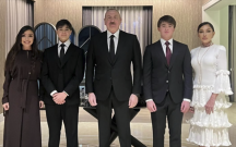 Prezident ailə üzvləri ilə Antalyada