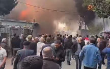 Binəqədidə obyektdə güclü yanğın