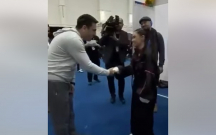 Erməni spiker iştirakçımıza uğurlar arzuladı