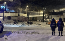 Çöldə hava buz kimidir, polis xidmətdədir