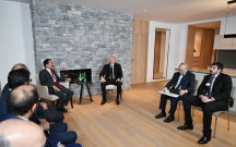 Prezident Davosda görüşlər keçirdi