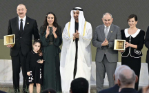 Prezidentin qızı və nəvəsi ilə qatıldığı mərasimdən