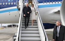 Prezidentlə xanımı Almaniyadadır