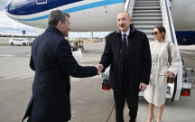 Prezidentlə xanımı Almaniyadadır