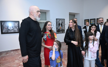 Leyla və Arzu Əliyevalar Tiranada sərgi açılışında
