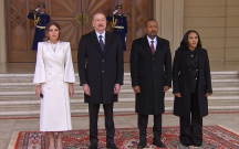 Prezidentlə xanımı Efiopiyanın Baş nazirini qarşıladı