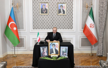 Prezident İran səfirliyinə gedib başsağlığı verdi