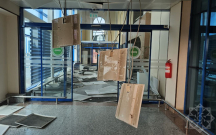 Vurulan Naxçıvan aeroportunun içindən