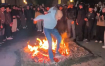 Nazir Xankəndidə tələbələrlə yallı getdi, tonqaldan tullandı