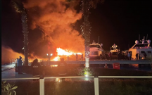 Bodrumda yanğında milyonlarla dollarlıq 5 yaxta alovlandı