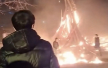 Sumqayıtdakı tonqal belə partladı