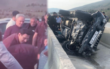 Əflatun Amaşov qəzaya düşüb