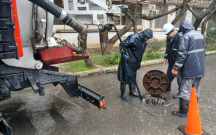 Bakıdakı bu ərazilər yağış sularından təmizlənir