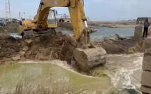 Leysana görə Puta gölünə beton boru qoyuldu