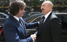 İlham Əliyev İrakli Kobaxidze ilə təkbətək görüşdü