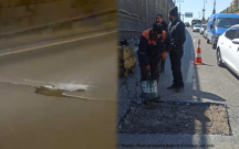 Prospektdəki həmin çuxur təmir edildi