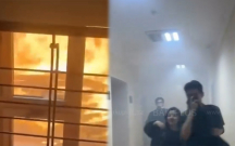 AzMİU-da yanğın oldu