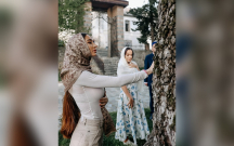 Leyla və Arzu Əliyevalar Şəkidə