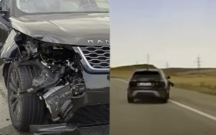 Maşının təkəri çıxıb arxadan gələn “Range Rover”ə çırpıldı