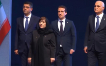Azərbaycan rəsmiləri Xamenei ilə vida mərasimində