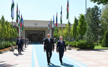 Daşkənddə İlham Əliyevin rəsmi qarşılanma mərasimi oldu