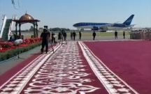 Prezidentin təyyarəsi Buxara aeroportuna endi