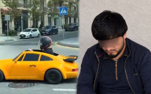 Oyuncaq avtomobillə Bakı yollarında şütüdü