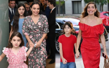 Leyla və Arzu Əliyevalar qızları ilə Madriddə