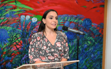 Leyla Əliyeva Madriddə ispanca çıxış etdi