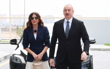 Prezident və xanımı Formula 1 Azərbaycan Qran-Prisinin əsas yarışına baxırlar