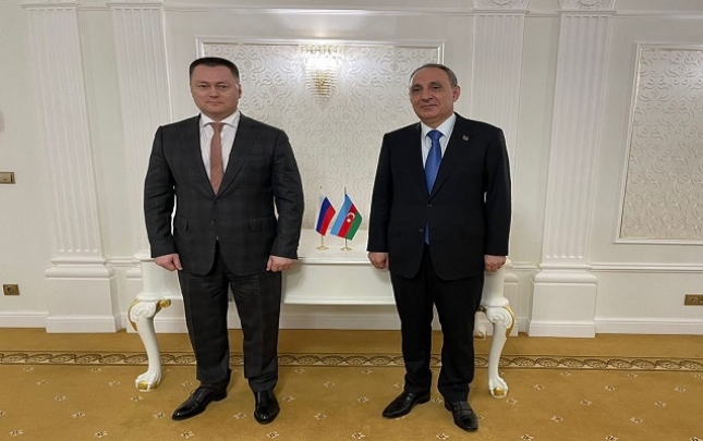 Kamran Əliyev rusiyalı həmkarı ilə görüşdü