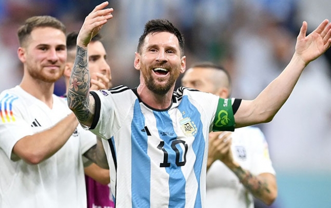 Argentina yığmasının qələbə sevinci