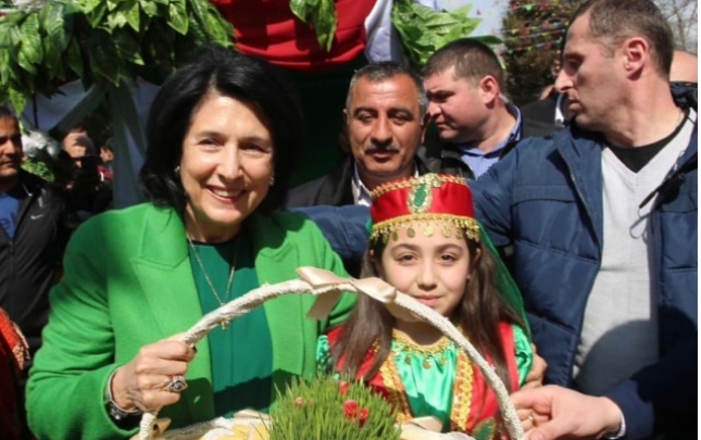 Gürcüstan Prezidenti azərbaycanlıları təbrik edib