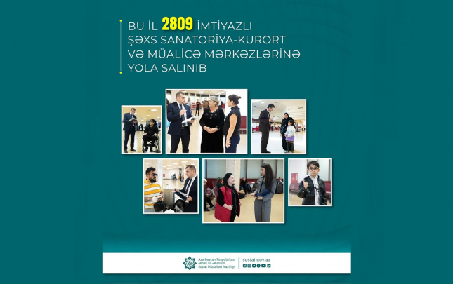 Sanatoriya-kurort və müalicə mərkəzlərinə yola salındılar  – Foto