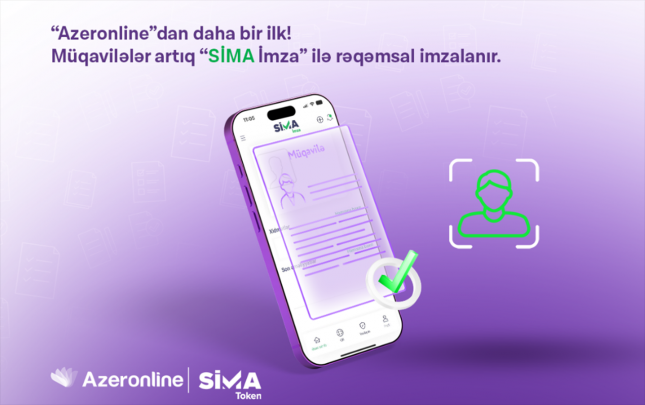 “Azeronline”da müqavilələr artıq “SİMA İmza” ilə rəqəmsal imzalanır