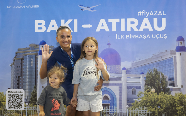 AZAL Atırauya ilk reysini uğurla həyata keçirdi  – Fotolar