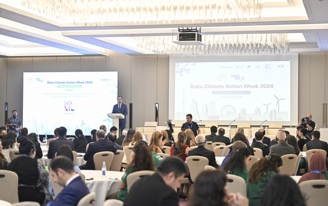“Bakı İqlim Fəaliyyəti Həftəsi 2026″da kənd təsərrüfatında süni intellektin rolu müzakirə olundu  – Fotolar