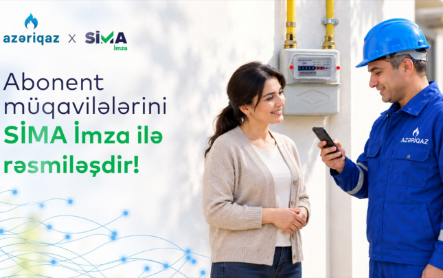 “Azəriqaz” abonentləri müqavilələri SİMA ilə rəqəmsal imzalayacaq